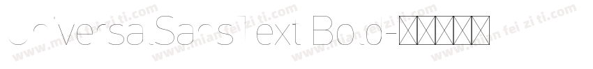 UniversalSansText Bold字体转换